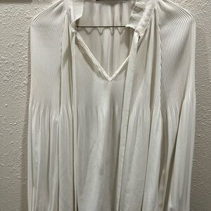 Ralph Lauren Cream Pleated Top